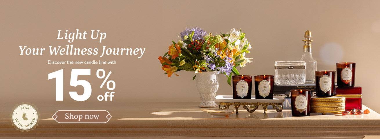 Offer of the Month October - 15% off candles: 