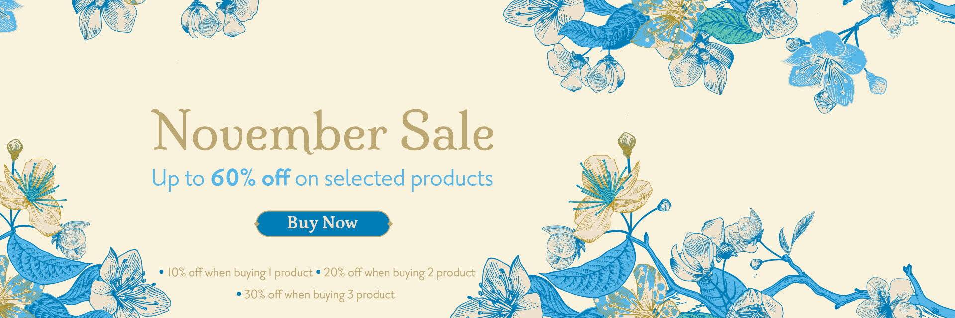 November Sale - up to 60% off: 